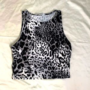 Cheetah print crop top